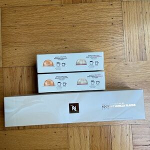 Nespresso Coconut Vanilla Vertuo Pods Capsule Sleeve + 4 Sample Pods NEW
